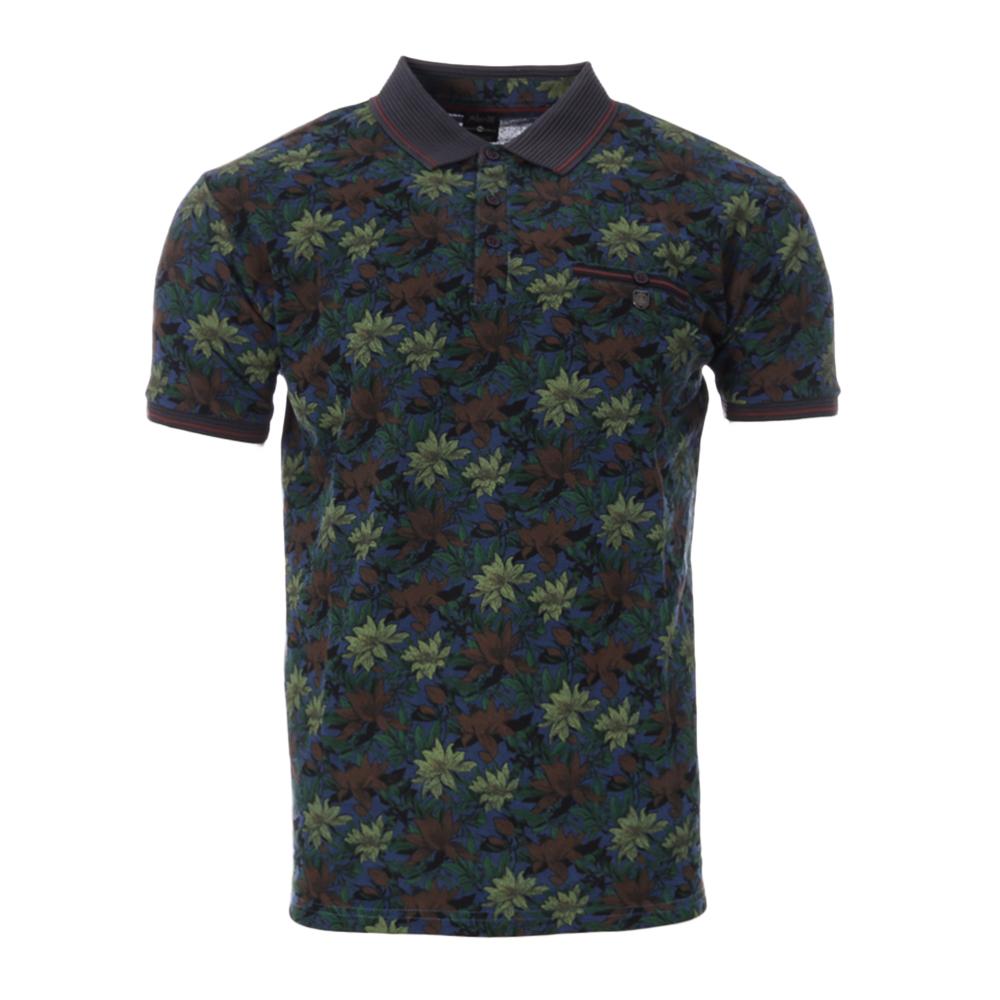 Polo Noir/Vert/Bleu Homme RMS26 91314 pas cher