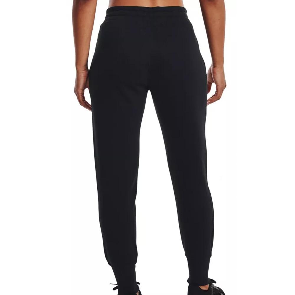 Jogging Noir Femme Under Armour Rival Fleece Crest vue 2