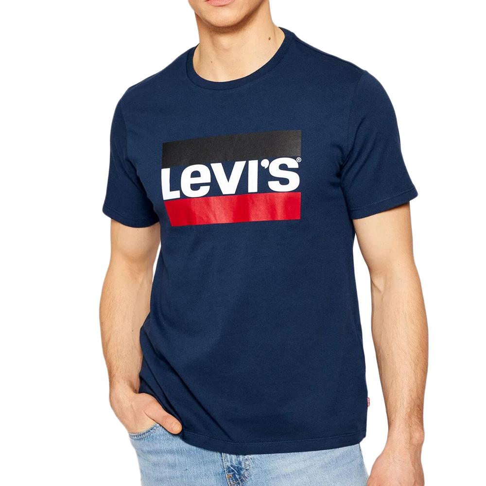 T-Shirt Marine Homme Levi's Sportswear pas cher