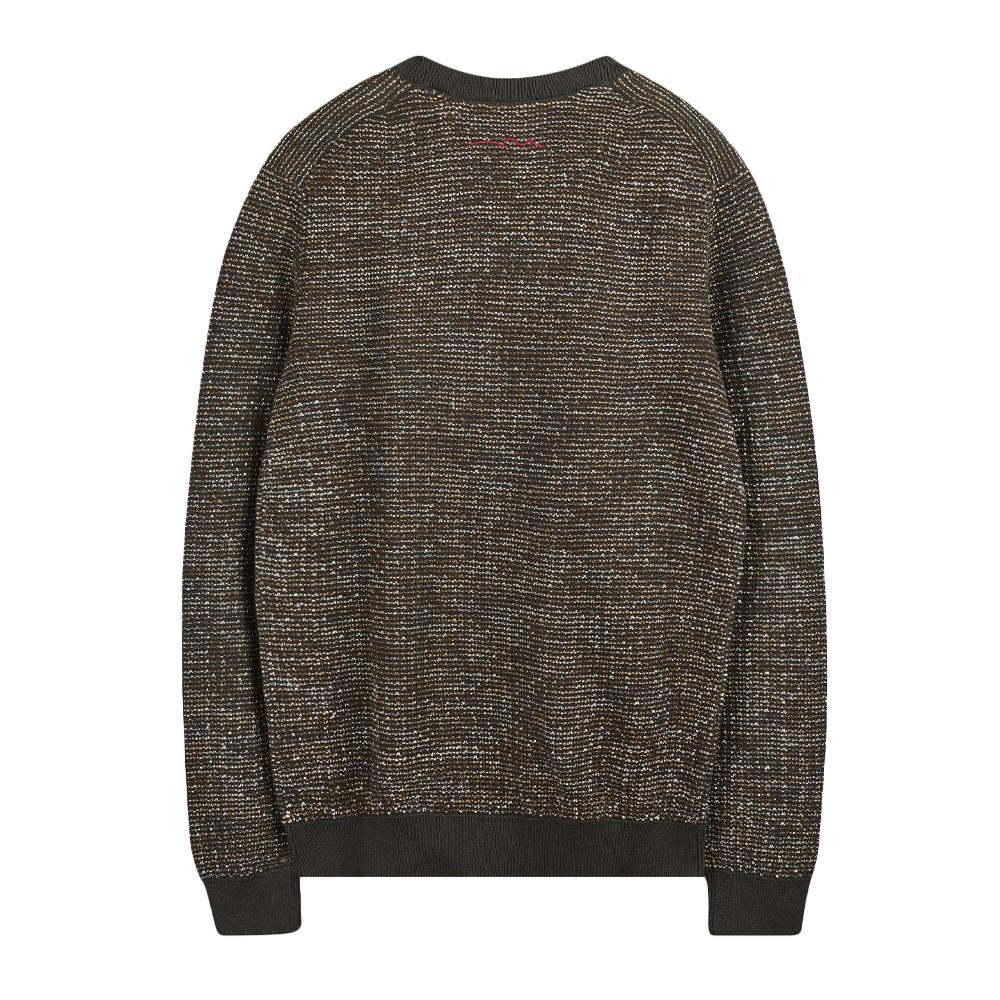 Pull Kaki Homme Teddy Smith Milan vue 2