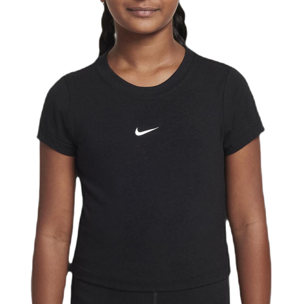 T-shirt Noir Fille Nike Slim Mod Crop pas cher