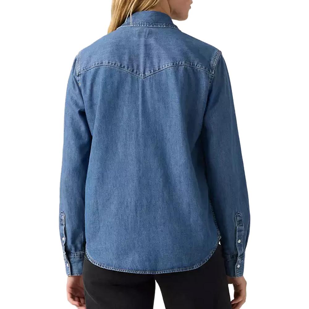Chemise Bleu Moyen Femme Levi's The Ultimate Western vue 2