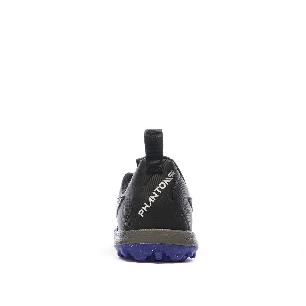 Chaussures de Foot Noir/Bleu Junior Nike Phantom GX Academy TF vue 3