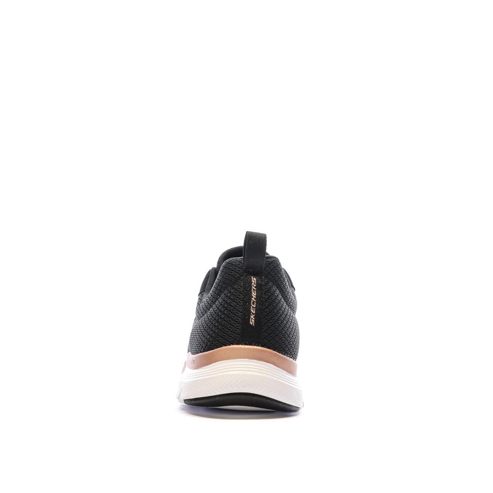Chaussures de Sport Noir/Or-Rose Femme Skechers Flex Appeal vue 3