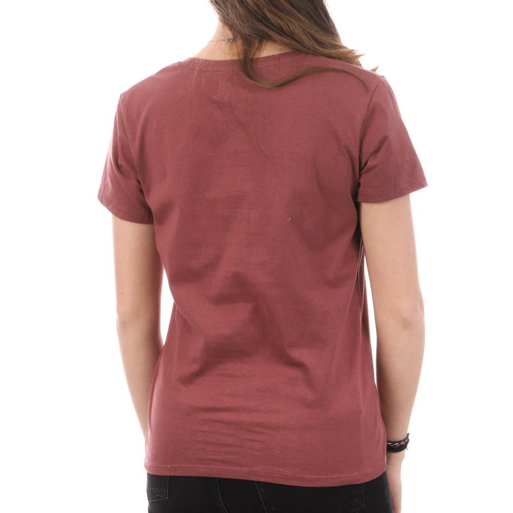 T-shirt Bordeaux Femme Lee Cooper Ota vue 2