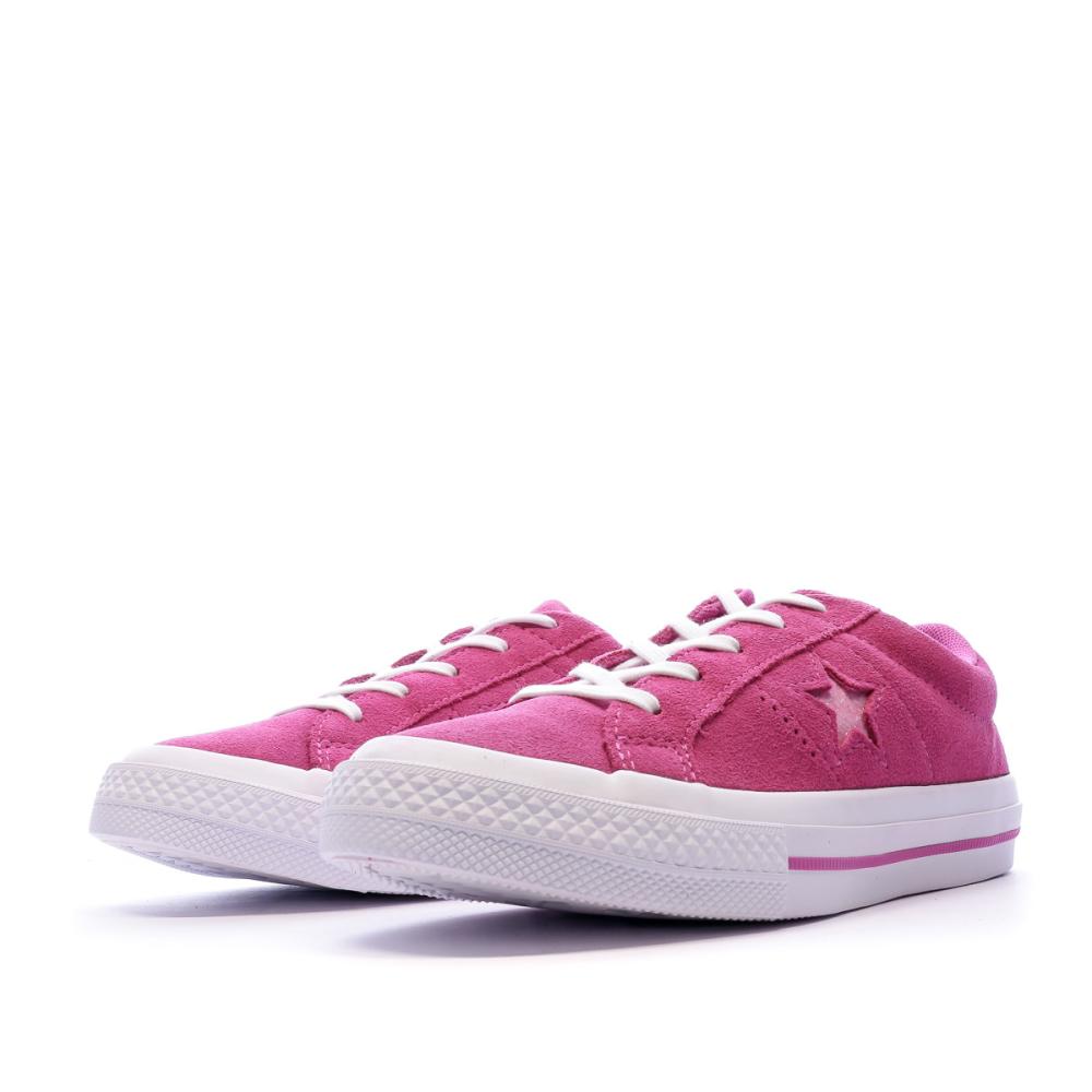 Baskets Roses Fille Converse ONE Star OX Active vue 6
