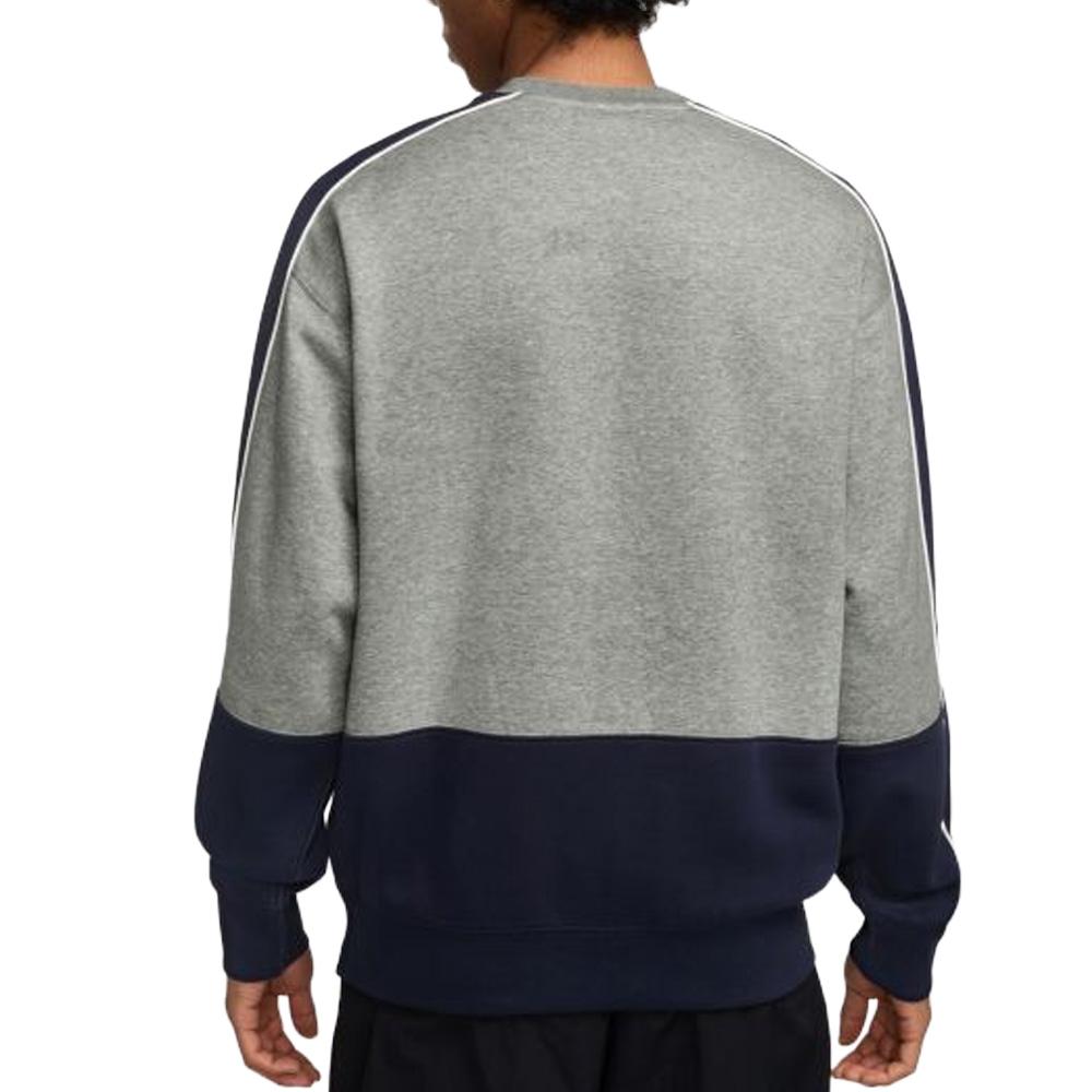 Sweat Gris/Marine Homme Nike Fleece vue 2