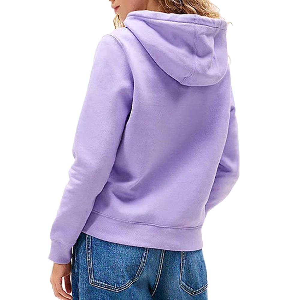 Sweat à Capuche Violet Femme Tommy Hilfiger Flag vue 2