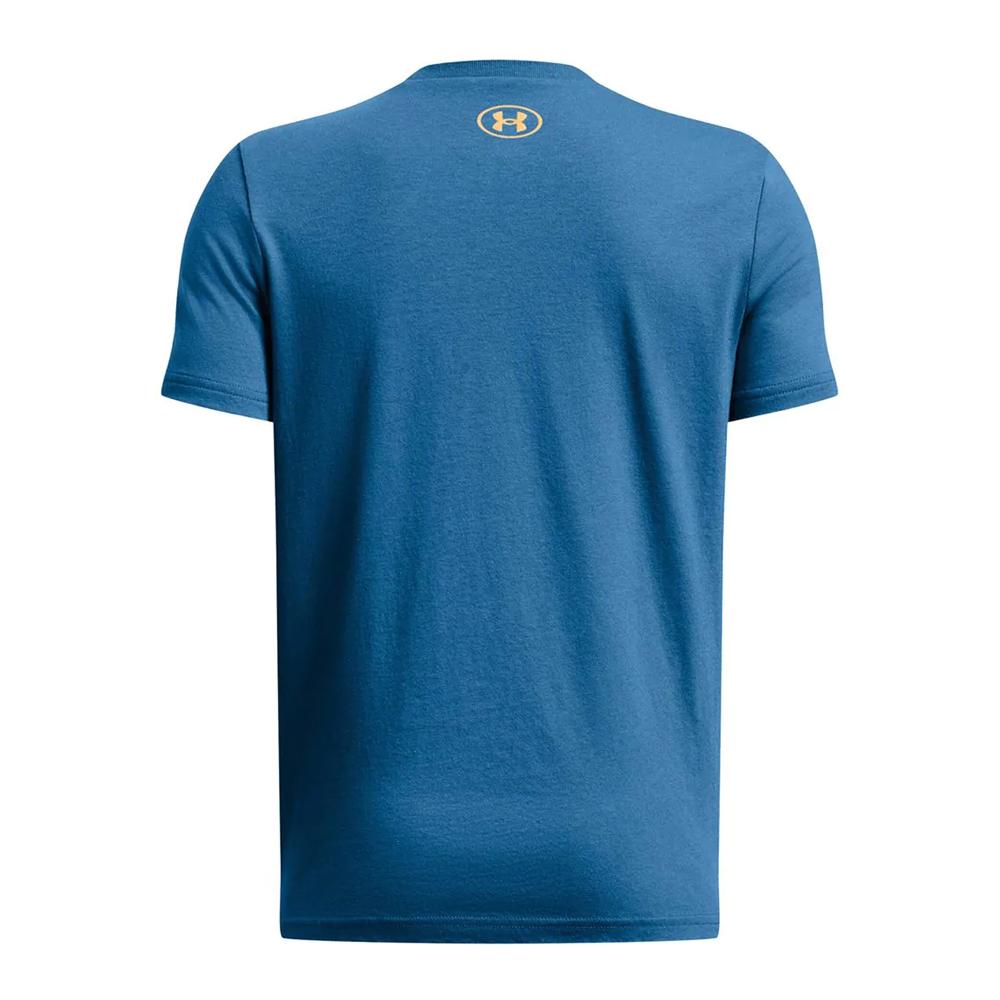 T-shirt Bleu Garçon Under Armour Box Camo vue 2