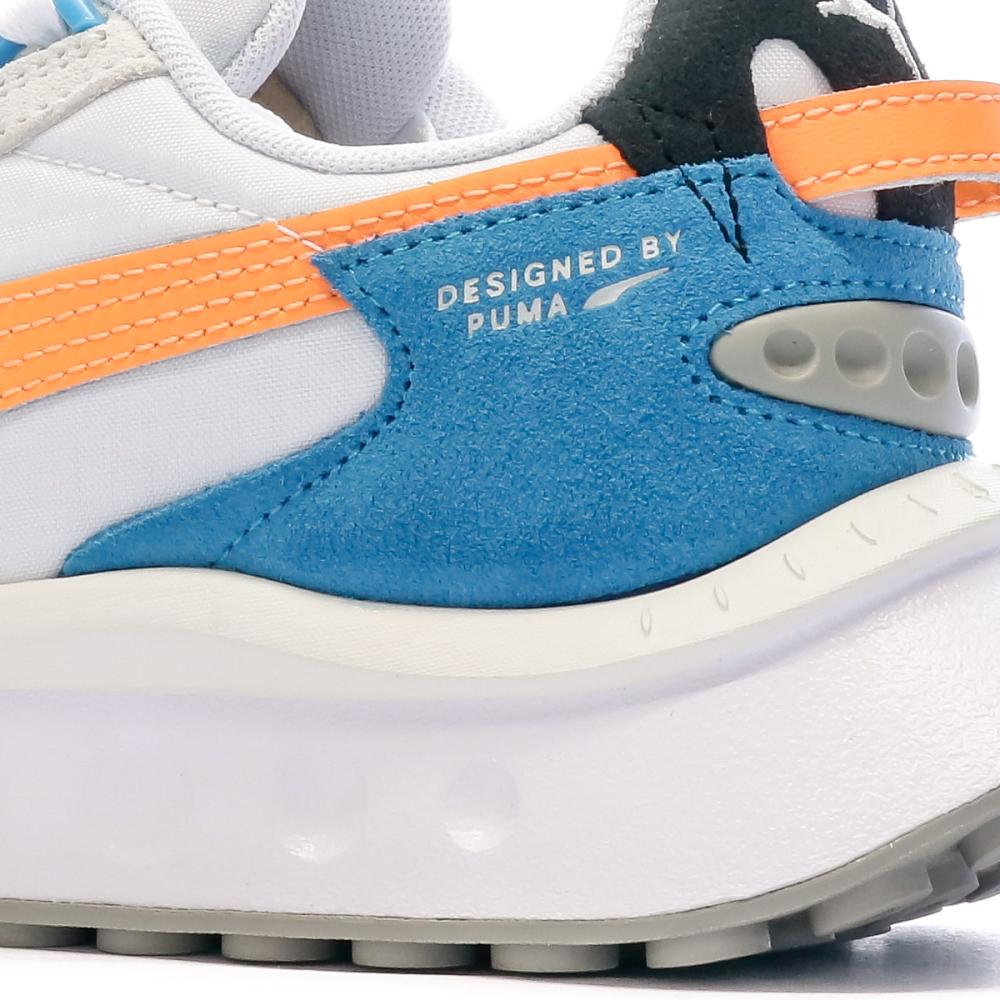 Basket Blanche Garçon Puma Wild Rider vue 7