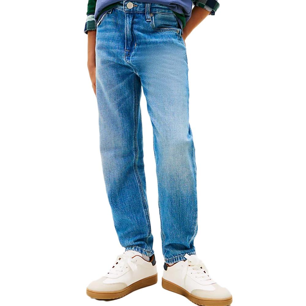 Jean Slim Bleu Garçon Tommy Hilfiger Archive pas cher