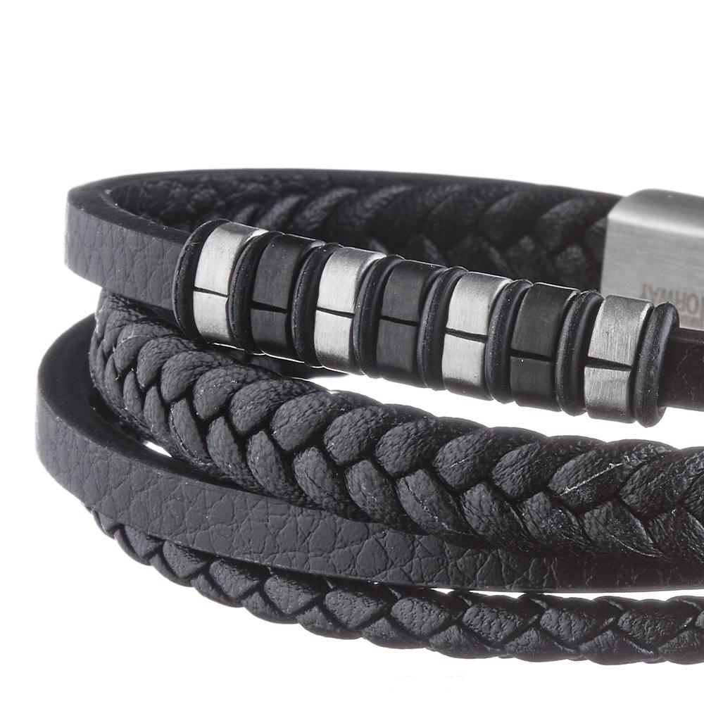 Bracelet Noir Homme Geographical Norway 315067 vue 3