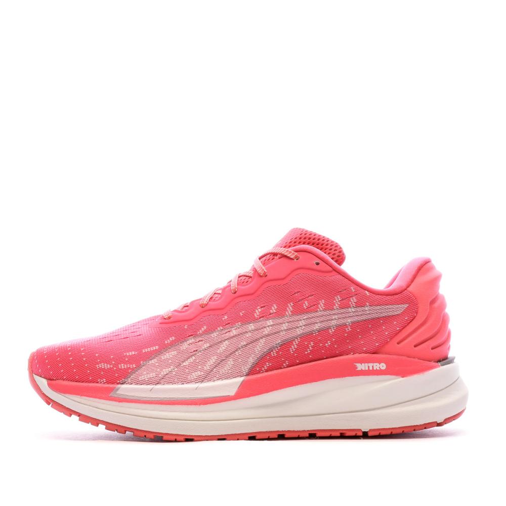 Chaussures de running Rose Femme Puma Magnify Nitro pas cher