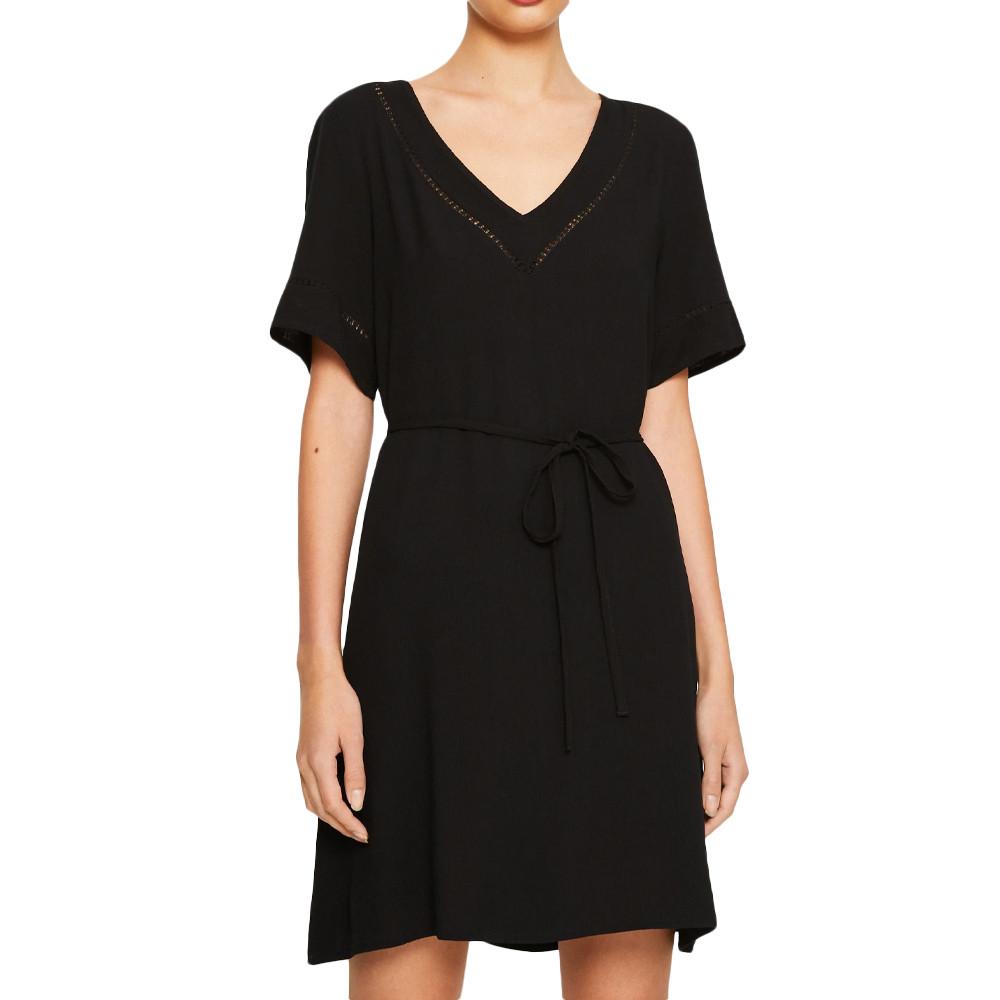 Robe Noir Femme Vila Detail pas cher