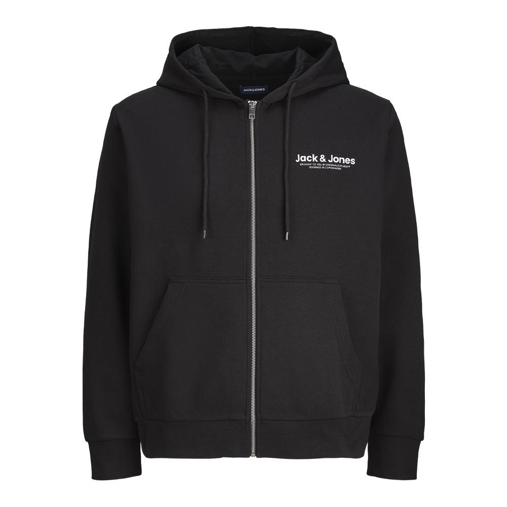 Sweat Zippé Noir Homme Jack & Jones Vesterbro pas cher