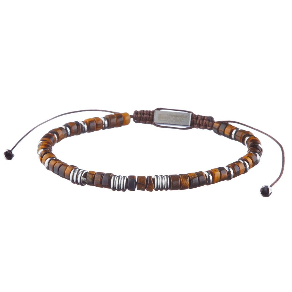 Bracelet Marrons/Acier Homme Geographical Norway 315021 pas cher