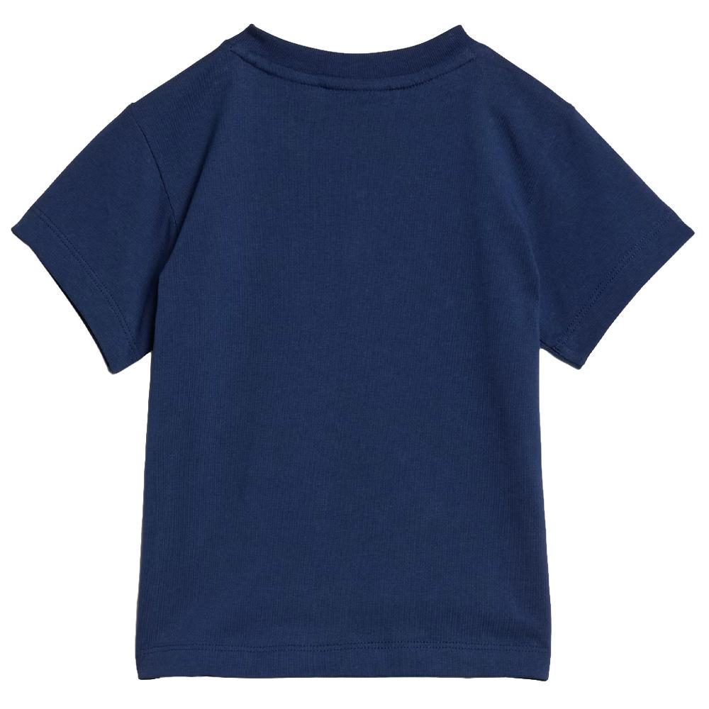 Conjunto de camiseta corta azul marino para niños de Adidas ver 2