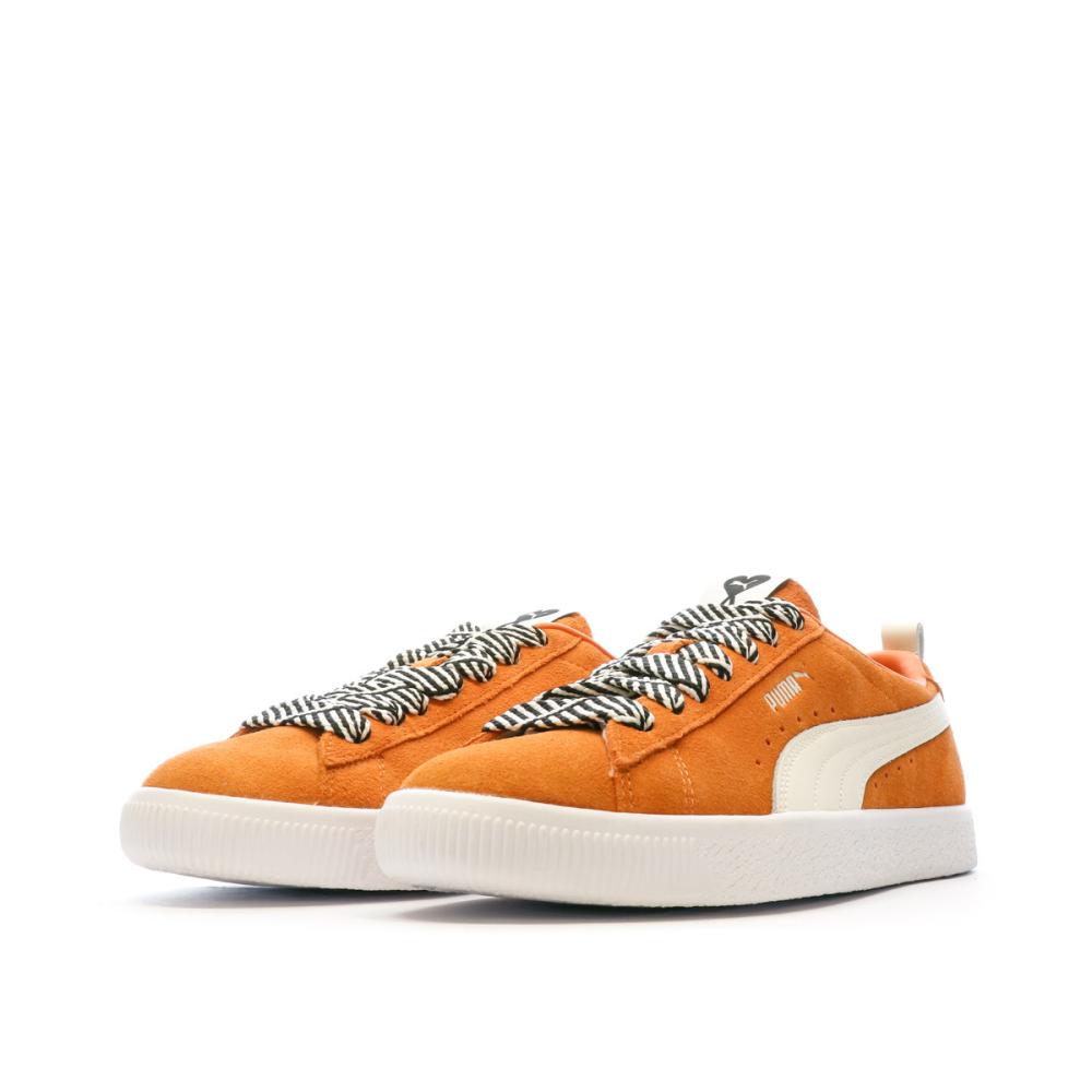 Baskets Orange Homme Puma Suede vue 6