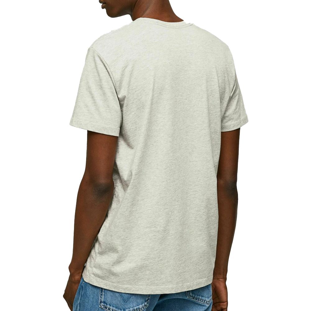 T-shirt Gris Homme Pepe jeans Eggo SEB vue 2