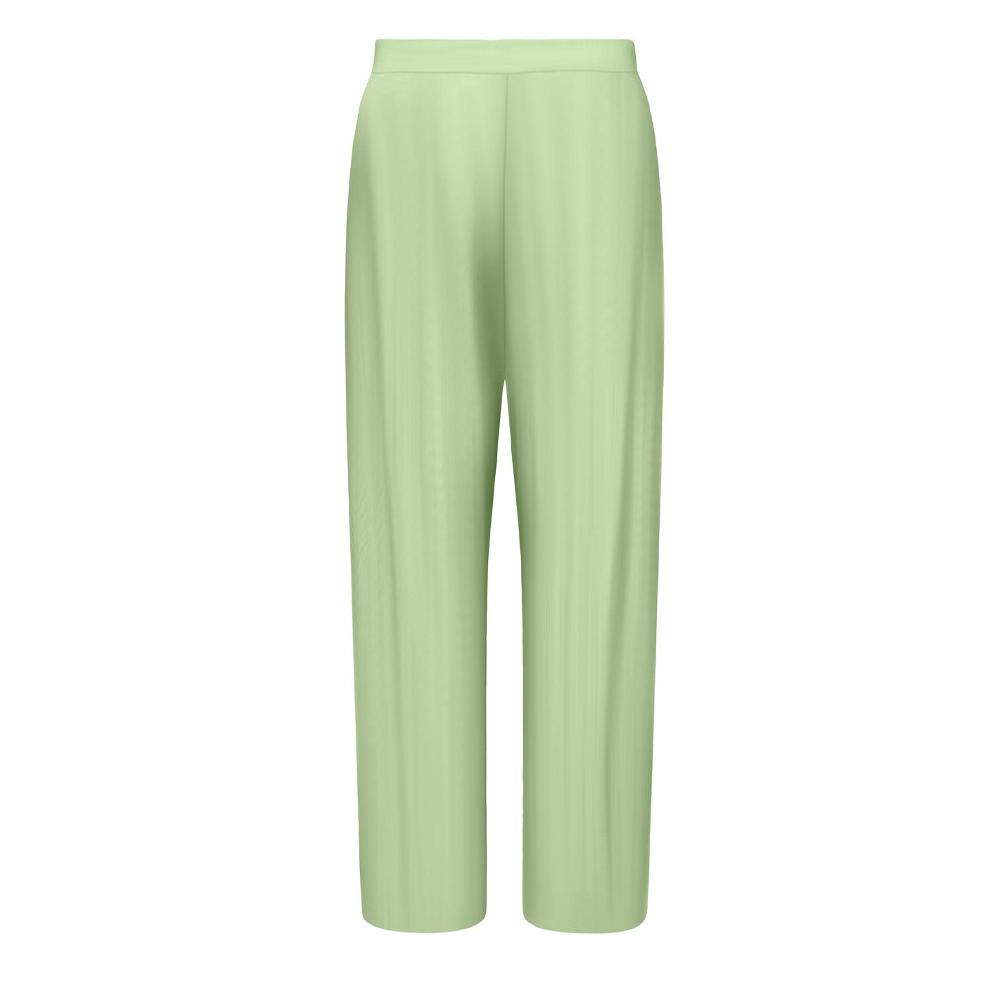 Pantalon Droit fluide Vert Femme JDY Bravo Pleat vue 2