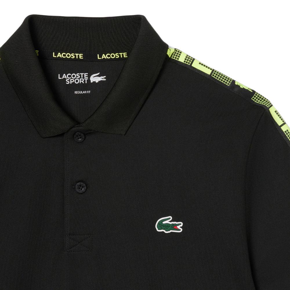 Polo de tennis Noir Homme Lacoste Ultra Dry vue 3