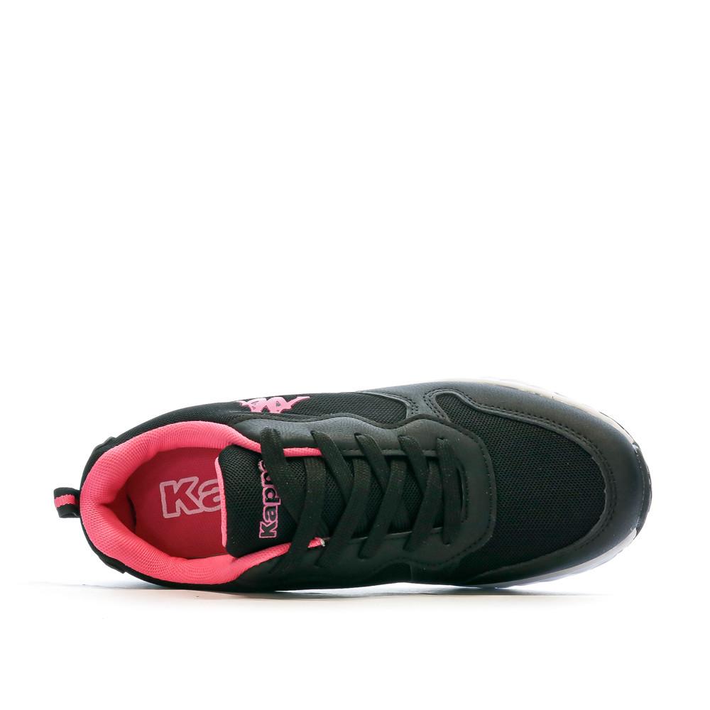Baskets Noir/Rose Fille Kappa Delvis Lace vue 4