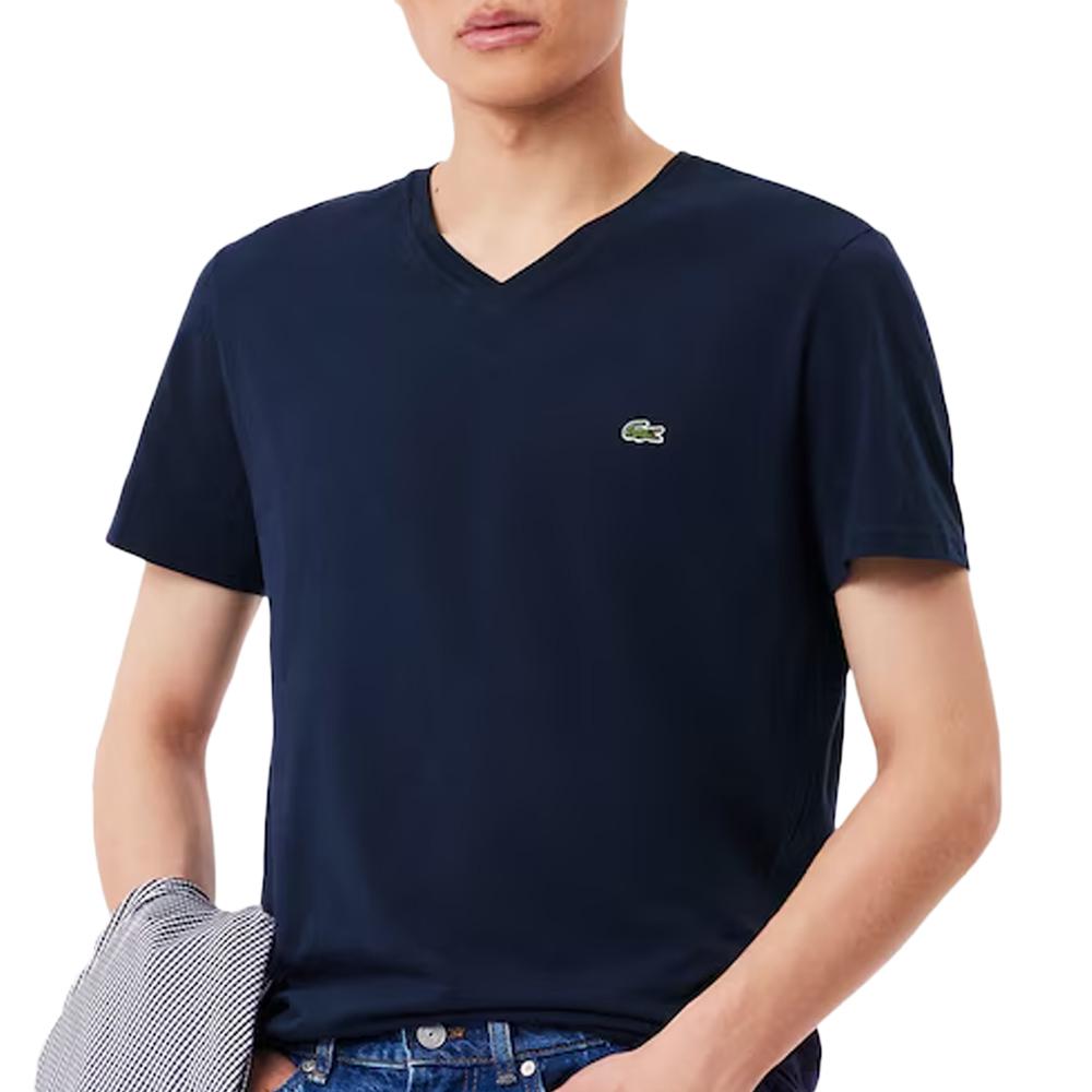 T-shirt Marine Homme Lacoste TH6710001 pas cher