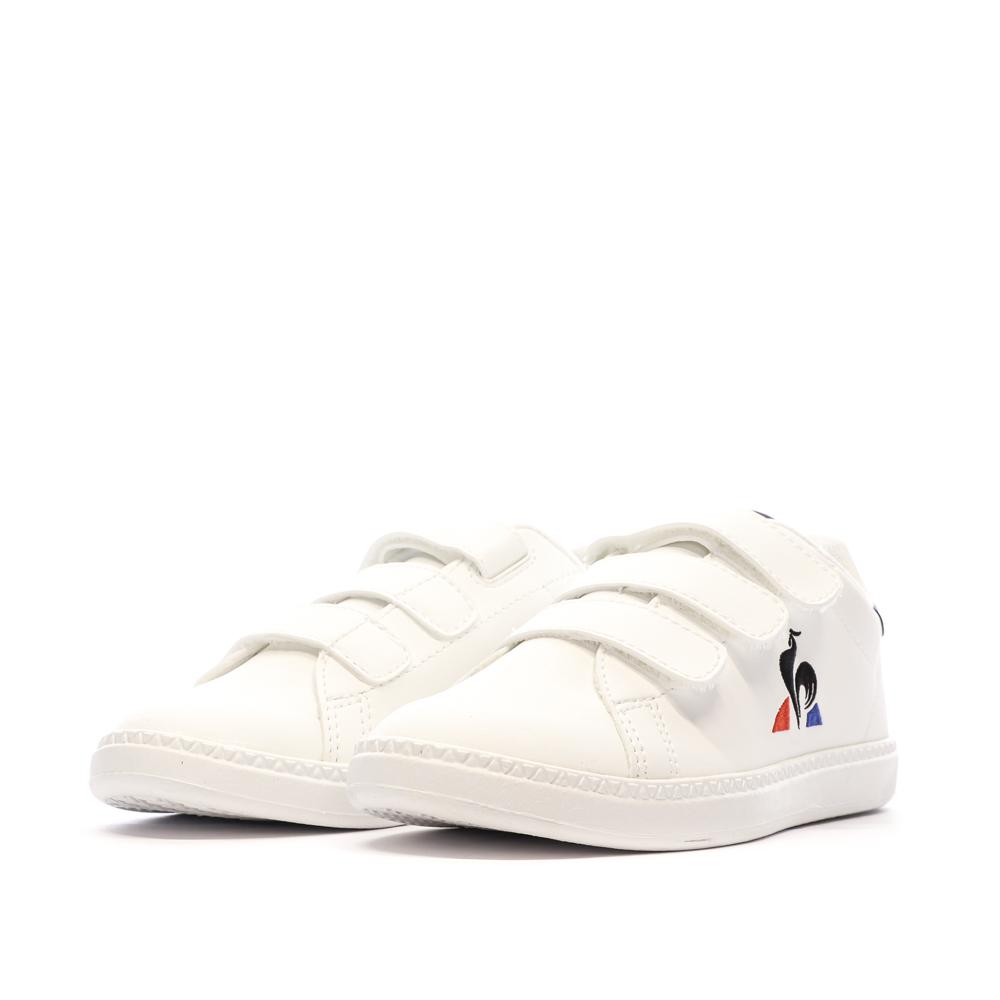Baskets Blanches Garçon Le Coq Sportif Courtset Optical vue 6
