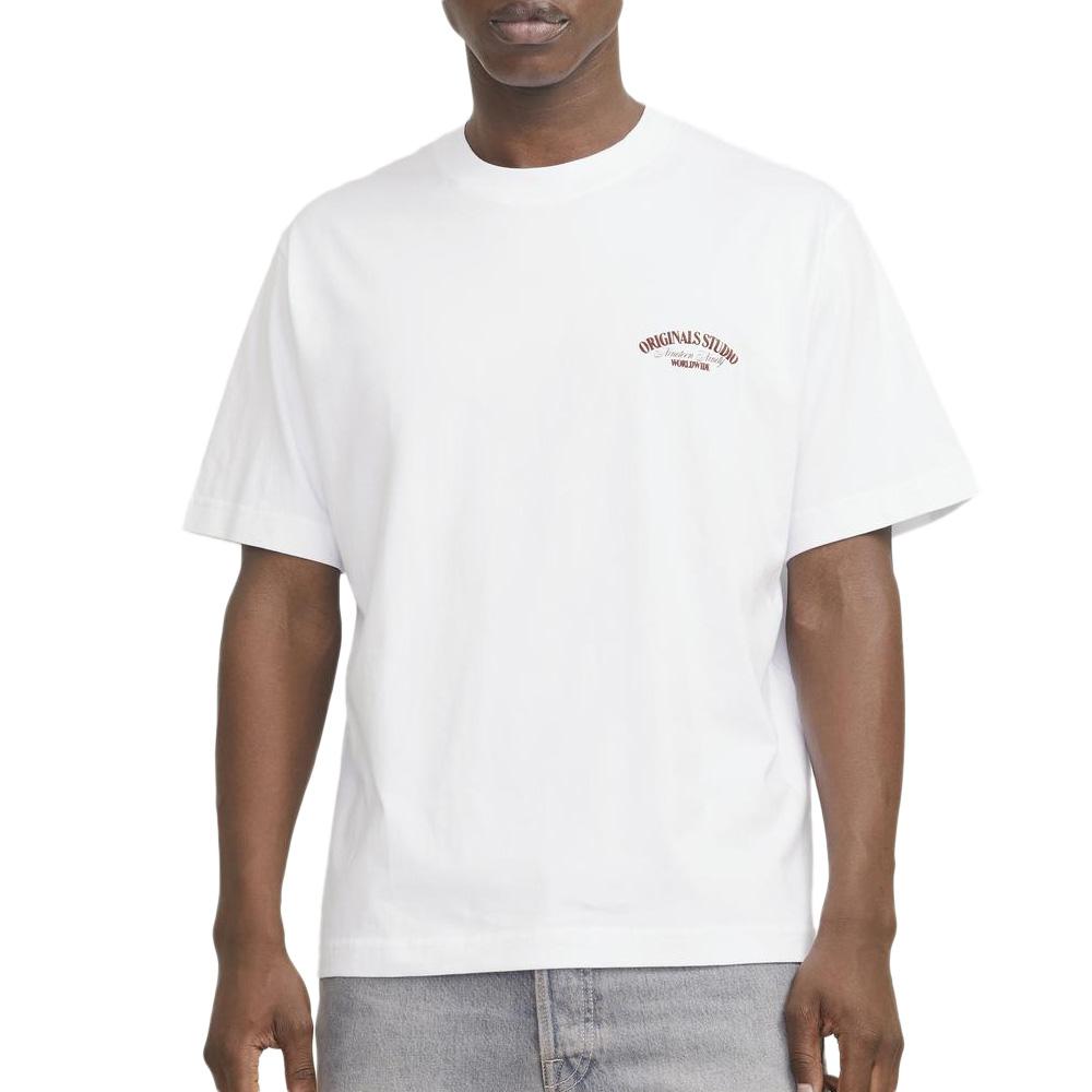 T-Shirt Blanc Homme Jack & Jones Bury pas cher