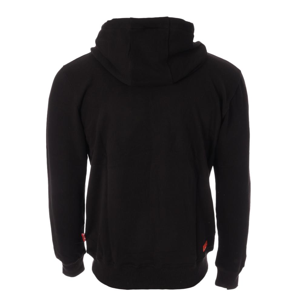 Sweat à Capuche Noir/Rouge Homme Supreme Grip Manuel vue 2