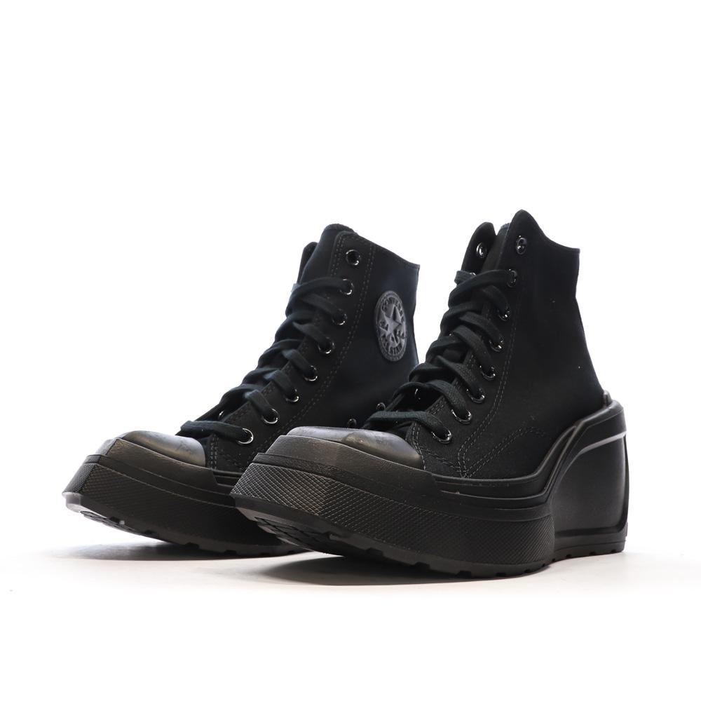 Baskets Noires Femme Converse Chuck 70 De Luxe Wedge vue 6