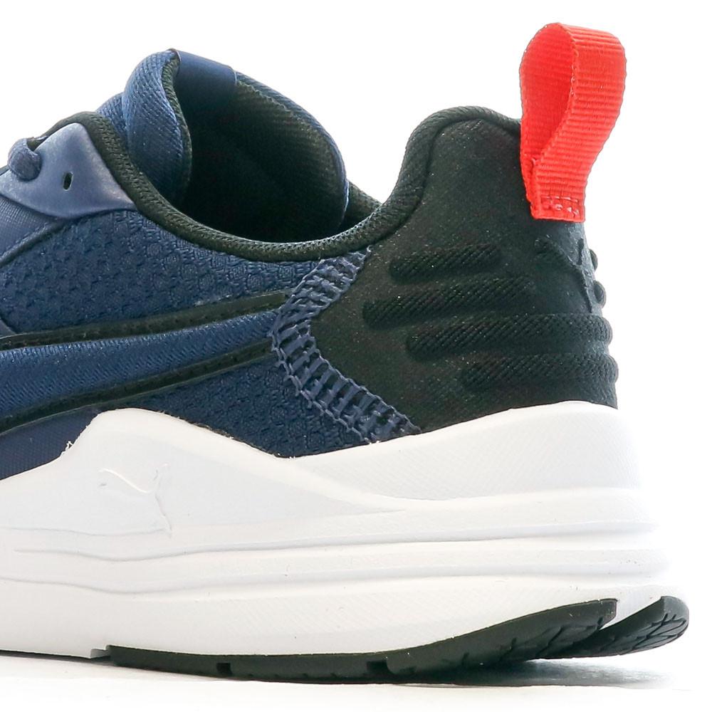 Baskets Marines/Blanches/Rouges Garçon Puma Wired vue 7