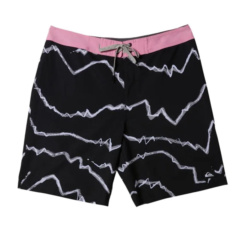 Short de Bain Noir/Rose Homme Quiksilver Surfsilk pas cher