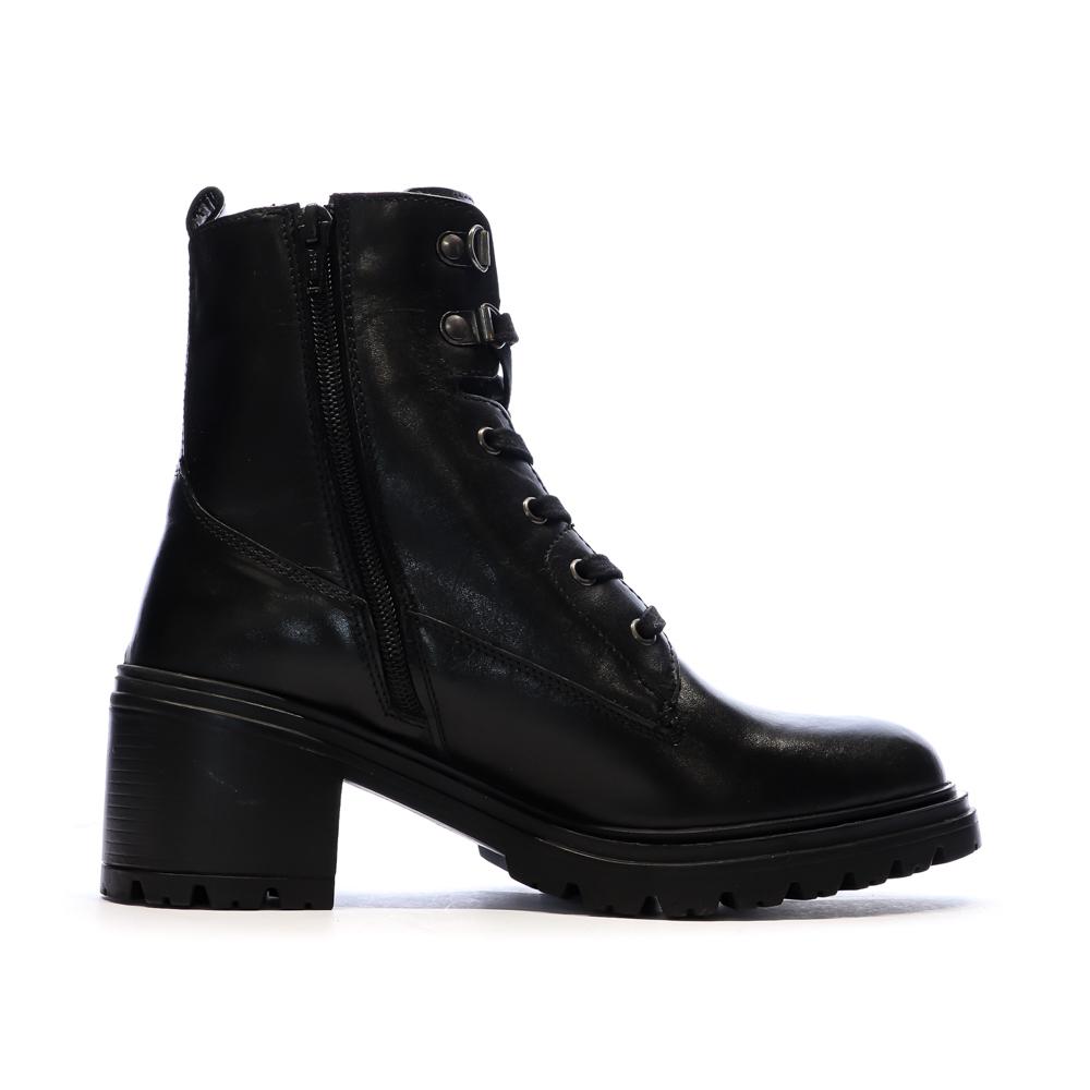 Bottines Noires Femme Geox Damiana vue 2