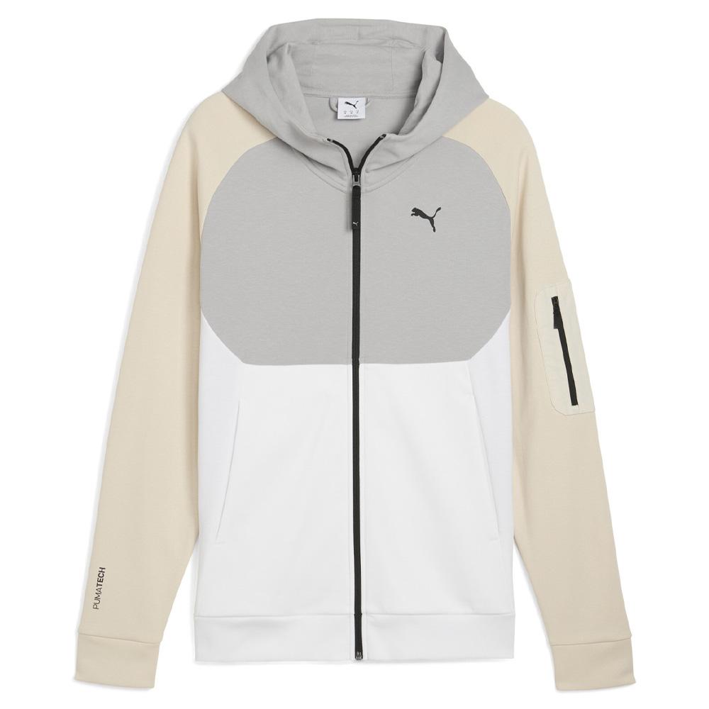 Sweat Beige/Blanc Homme Puma Pumatech pas cher