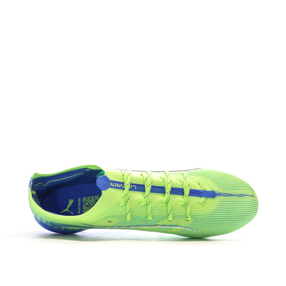 Chaussures de Foot Jaune Fluo Homme Puma Ultra 5 Ultimate MxSG vue 4