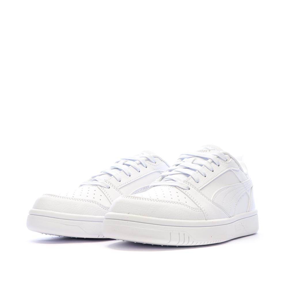 Baskets Blanches Mixte Puma Rebound V6 vue 6