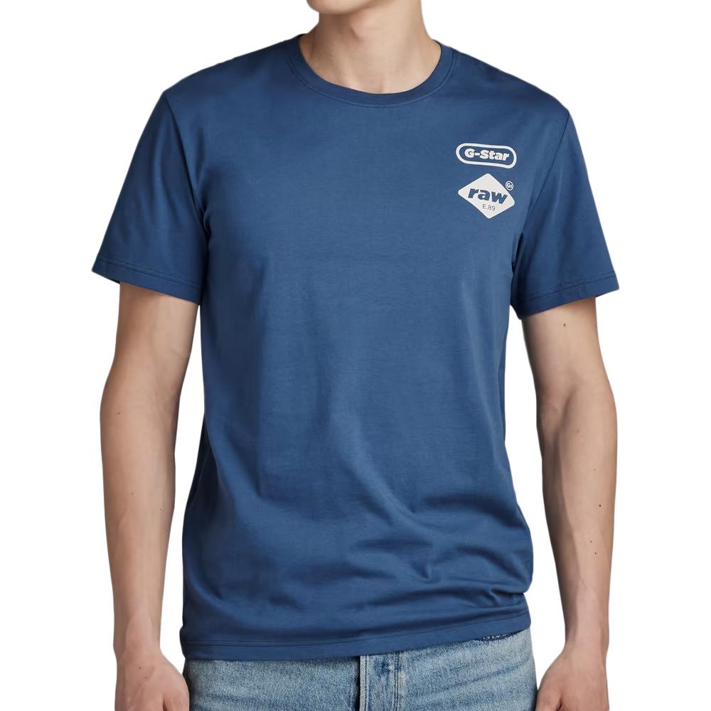 T-shirt Marine Homme G-Star Chest pas cher