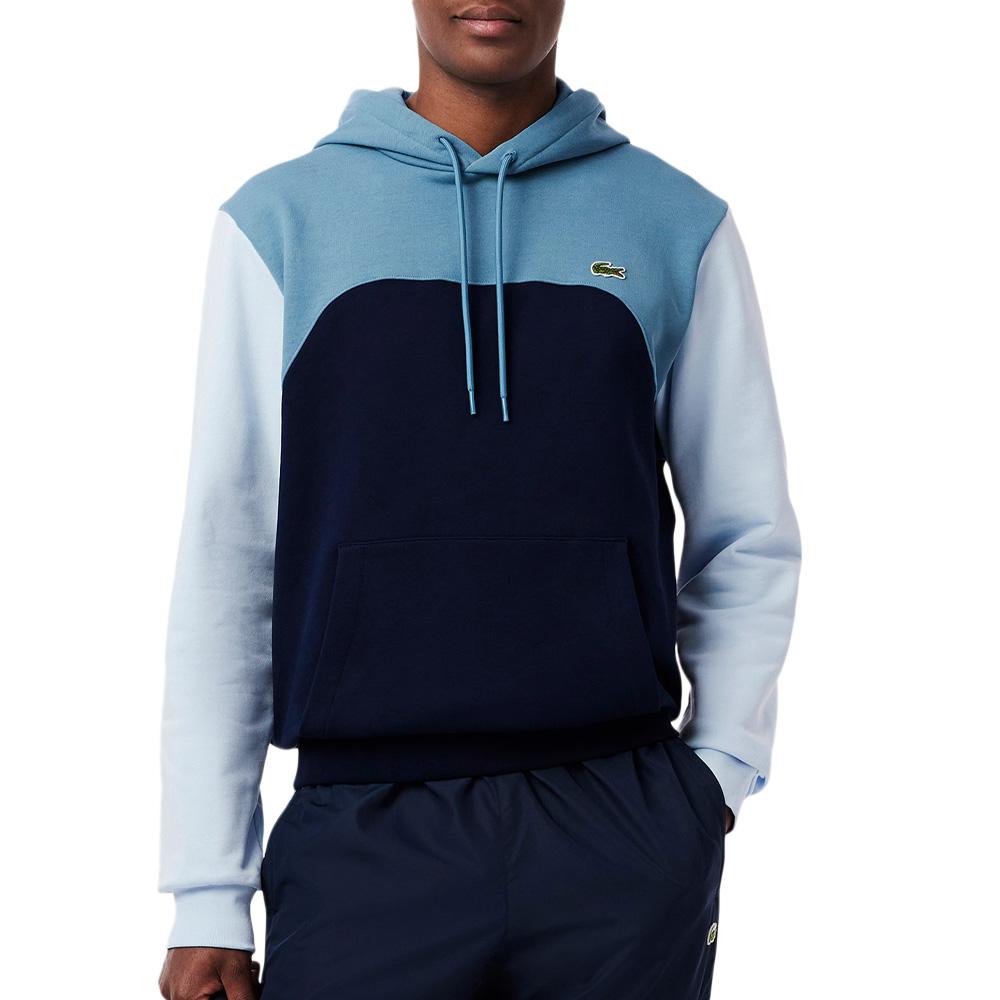Sweat Bleu Homme Lacoste Classic Block pas cher