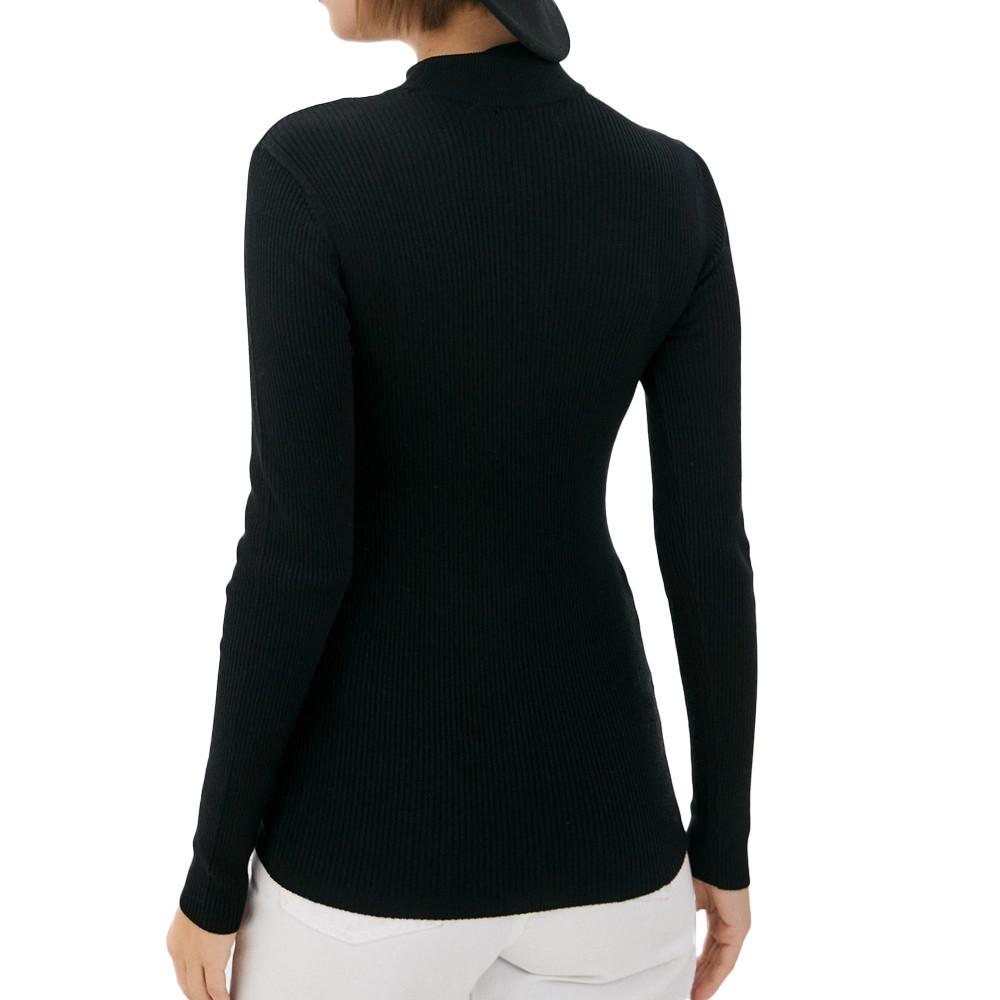 Pull Noir Femme JDY Highneck vue 2