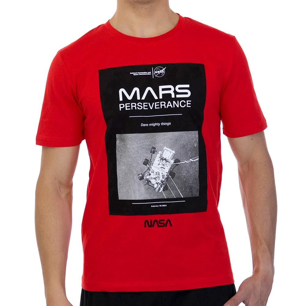 T-Shirt Rouge Homme Nasa 01T pas cher