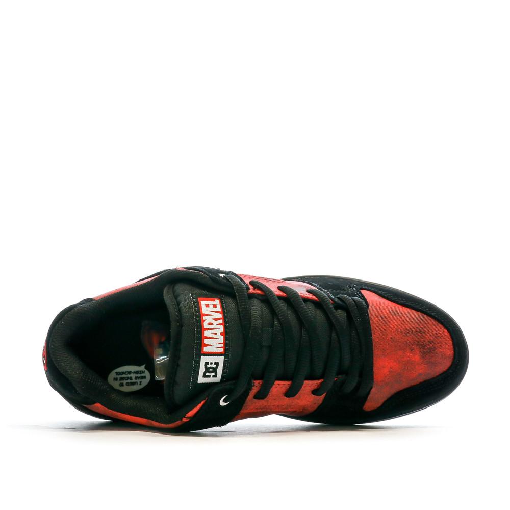 Baskets Noir/Rouge Homme Dc shoes Deadpool Manteca 4 vue 4