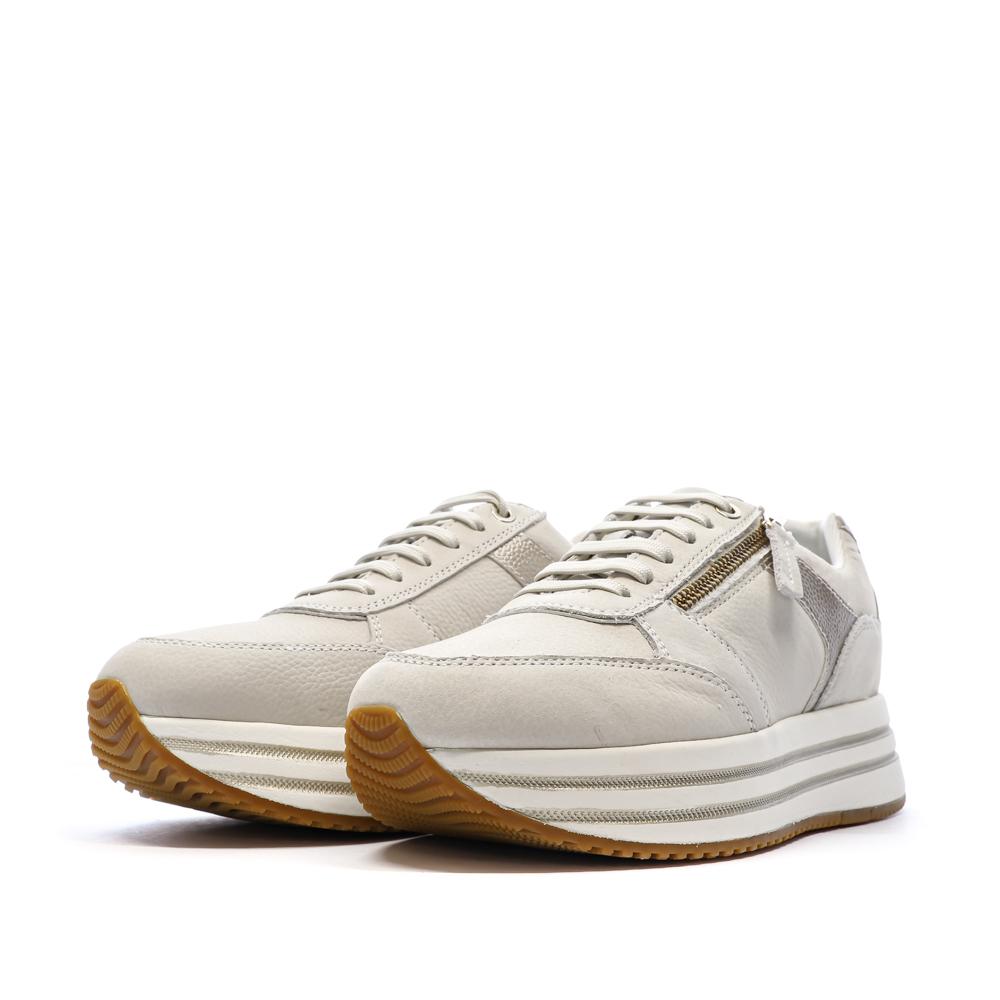 Baskets à plateforme Beige Femme Geox Kency vue 6