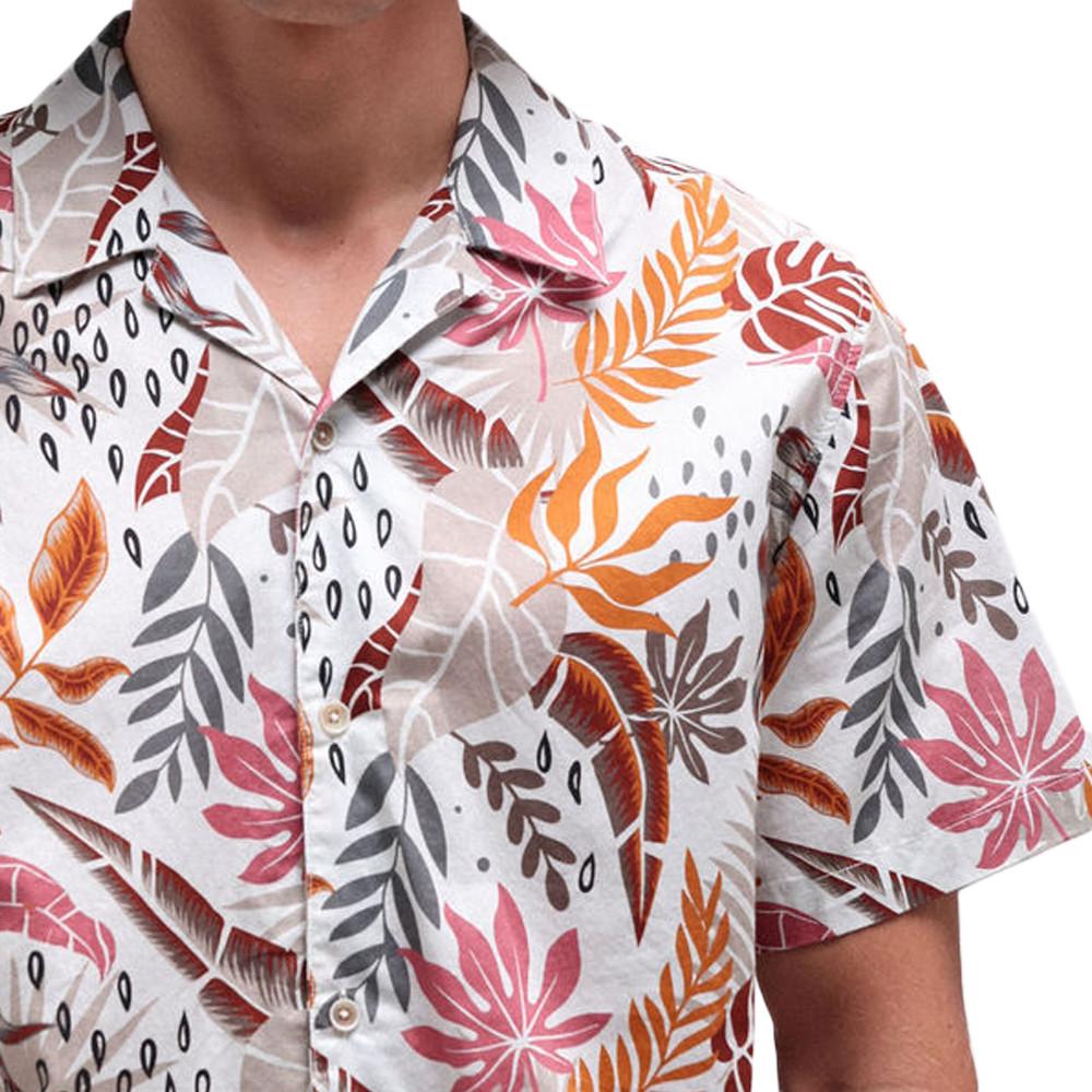 Chemisette Manches Courtes Blanc Homme Teddy Smith Falco vue 2