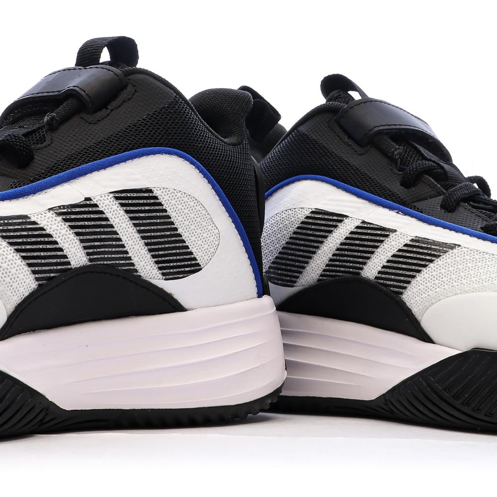 Chaussures de basketball Blanches/Noires Enfant Adidas Ownthegame vue 7