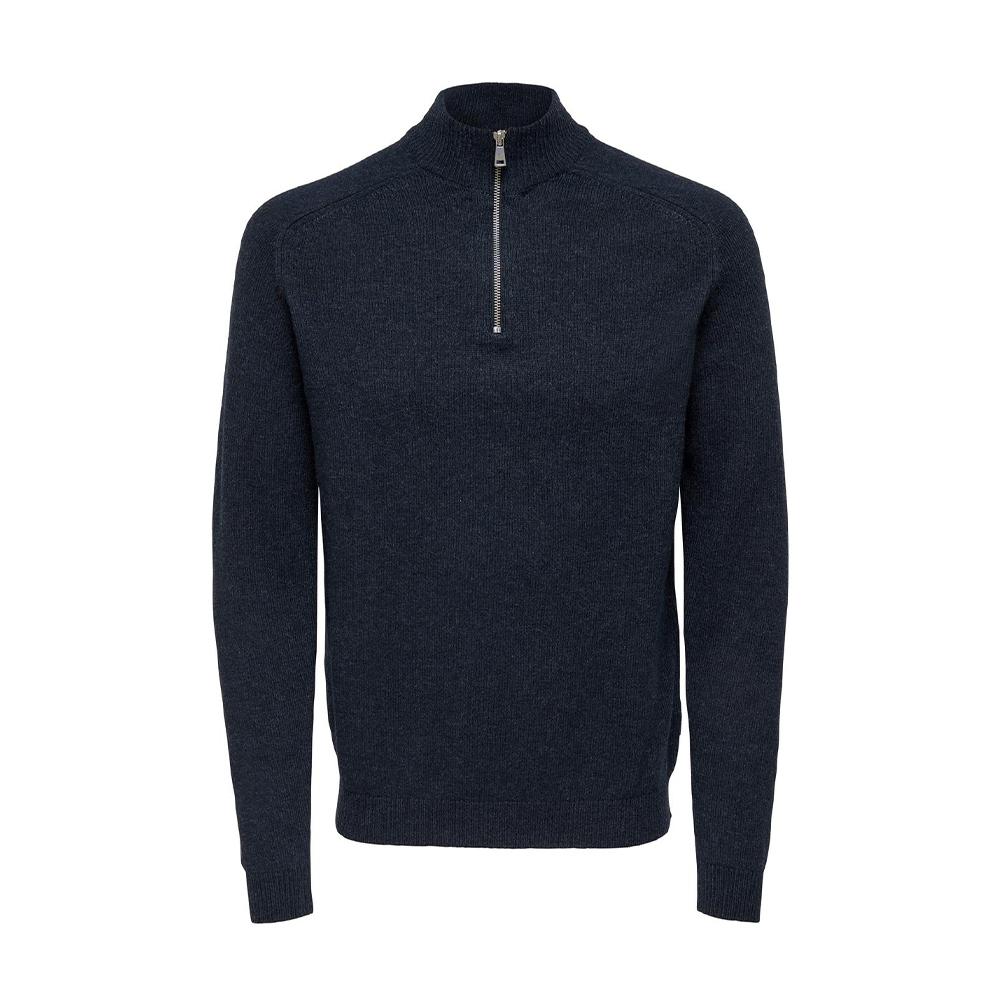 Pull 1/4 Zip Marine Homme Only & Sons Reg 7 pas cher