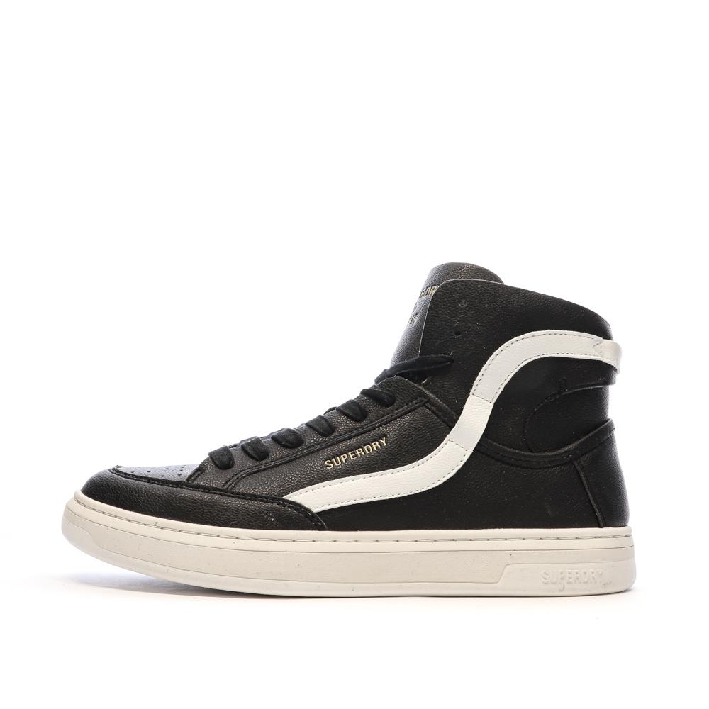 Baskets Montantes Noires Homme Superdry Lux Trainer pas cher