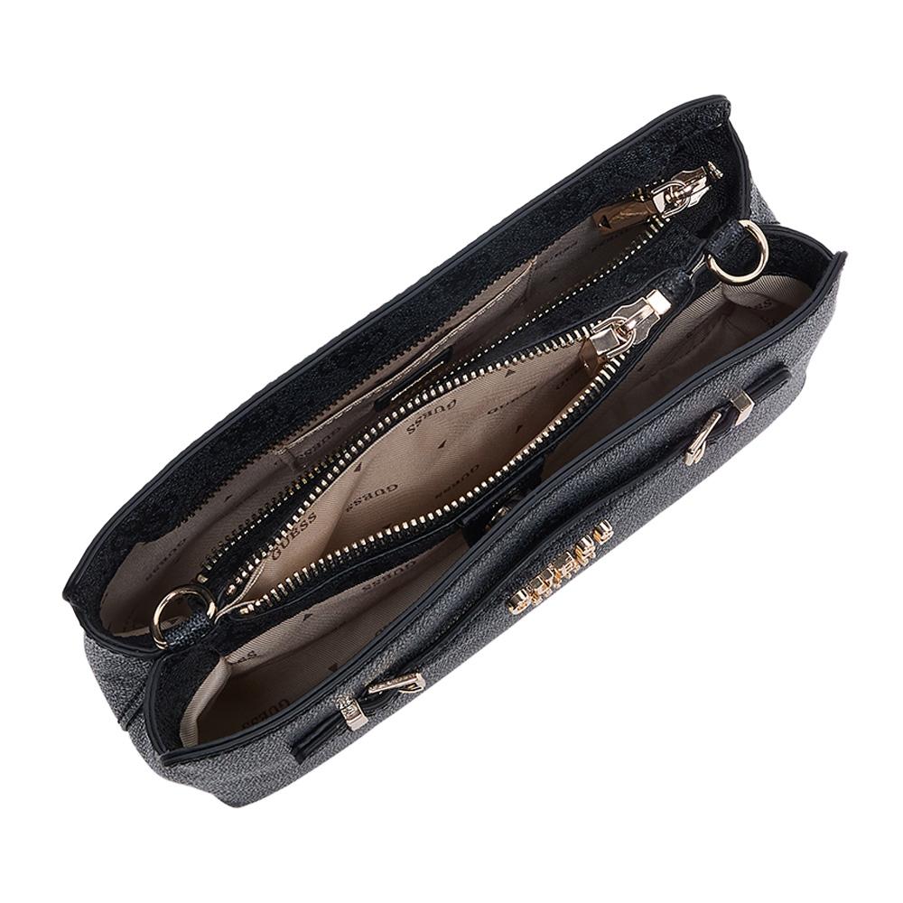 Sac à Bandoulière Noir Femme Guess Katya vue 3