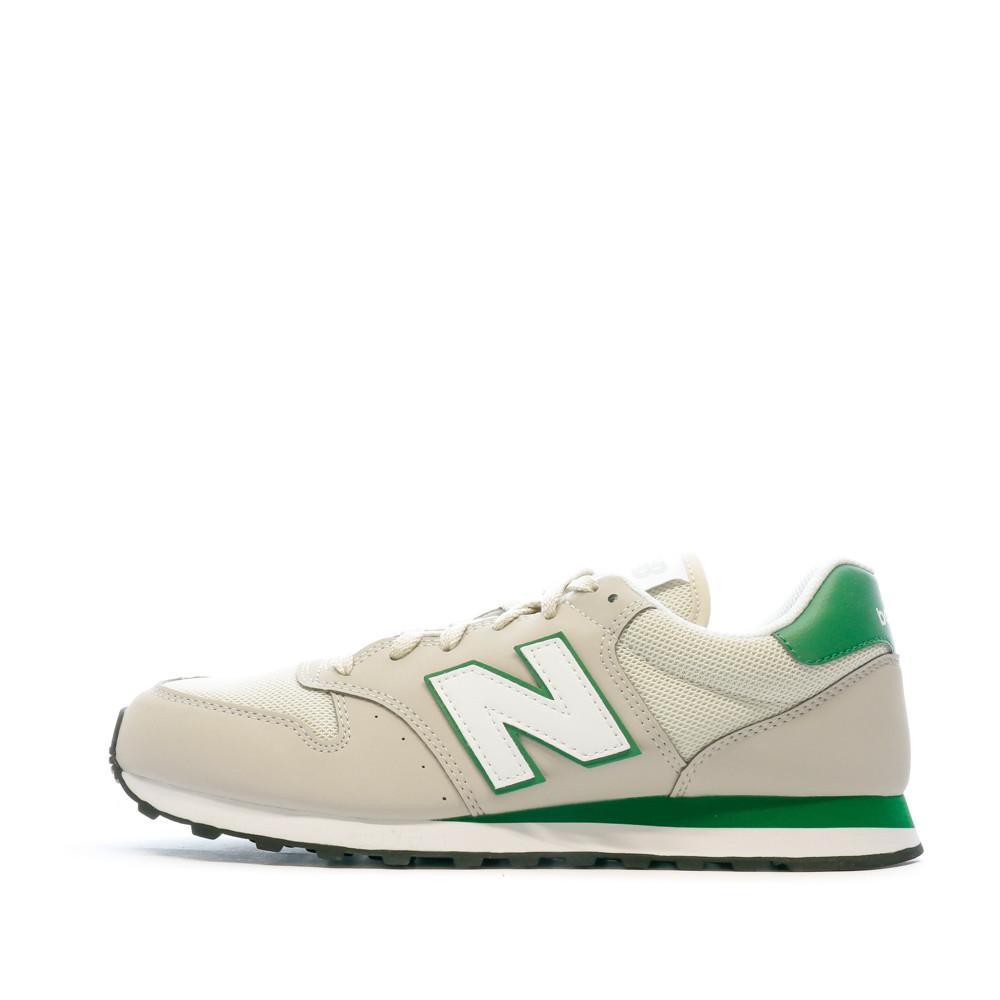 Baskets Écru Homme New Balance 500 pas cher