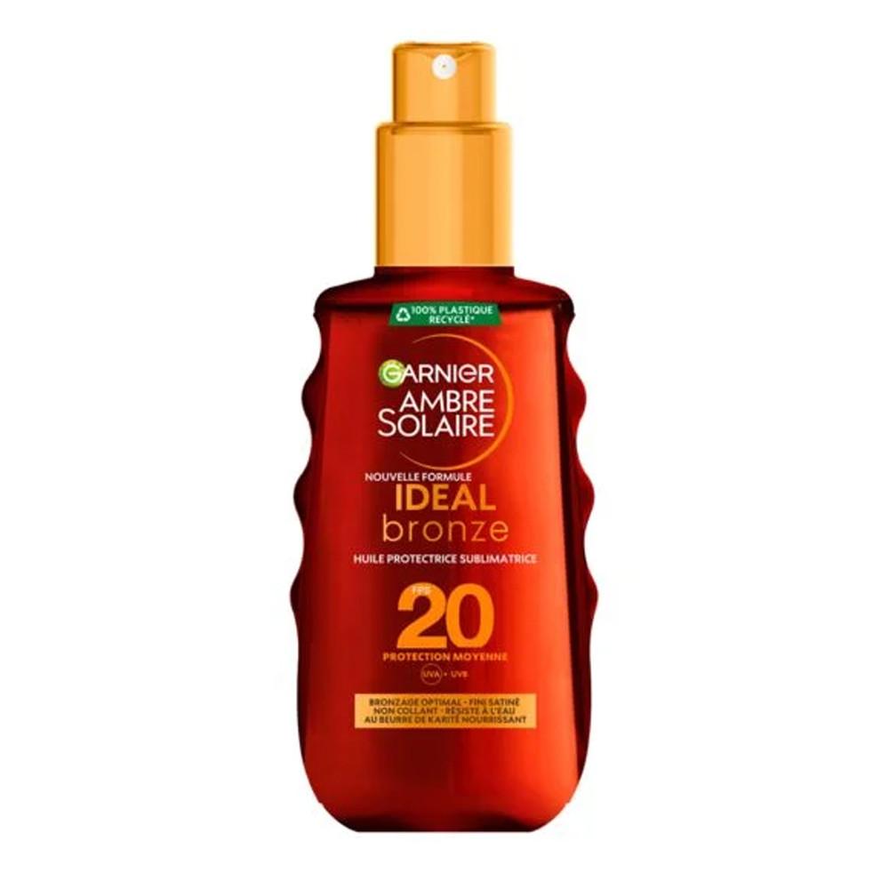 Ambre Solaire Ideal Bronze Garnier protectrice sublimatrice 150ml pas cher